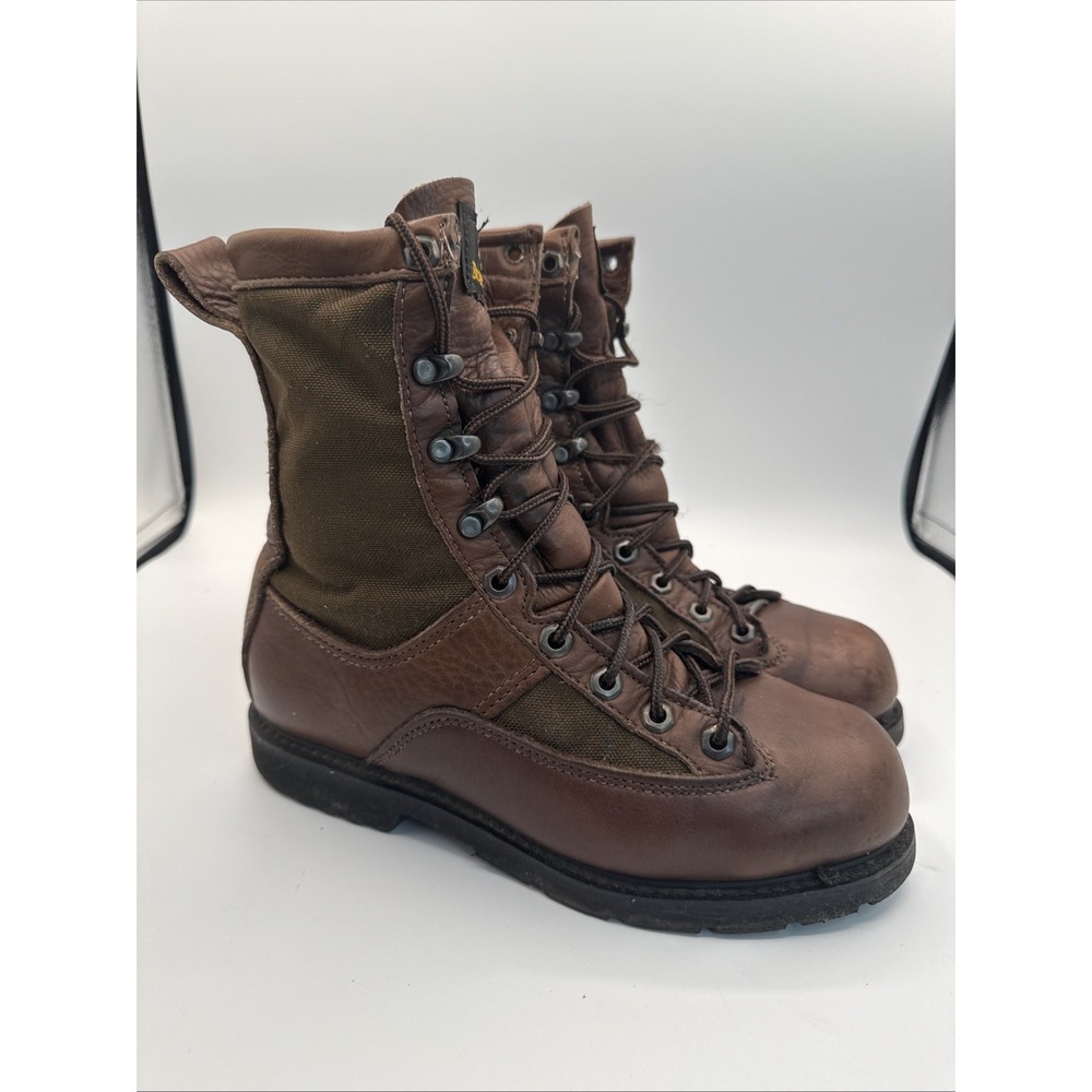 Browning Brown Leather Hunting Boots Size 6.5 MW‎ 8.5" Tall Goretex Thinsulate